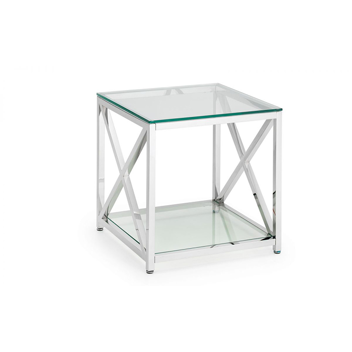 Miami Glass Top Lamp Table - Click Image to Close